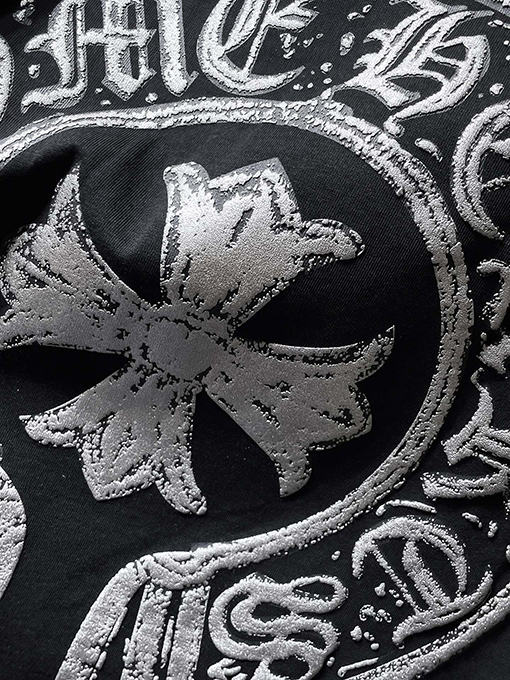 クロムハーツ レトロな高級感のある磨かれた半袖Tシャツ
