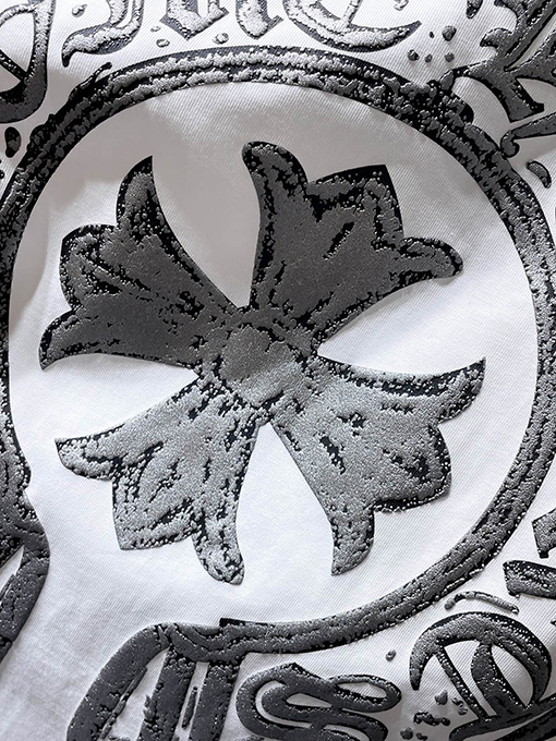クロムハーツ レトロな高級感のある磨かれた半袖Tシャツ