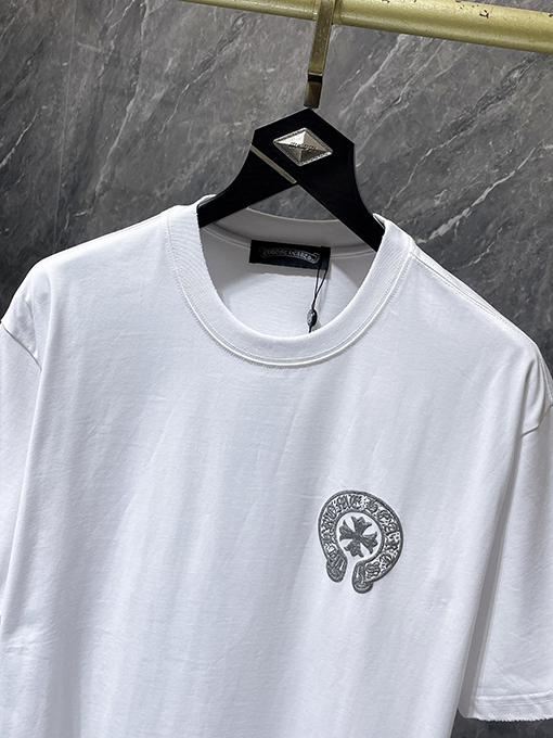 クロムハーツ レトロな高級感のある磨かれた半袖Tシャツ