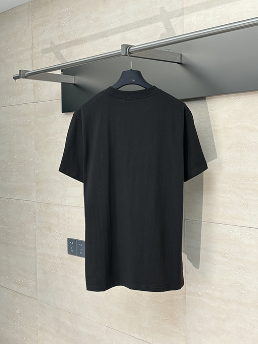 ディオールスーパーコピー 新しい刺繍ラウンドネック文字半袖Tシャツ