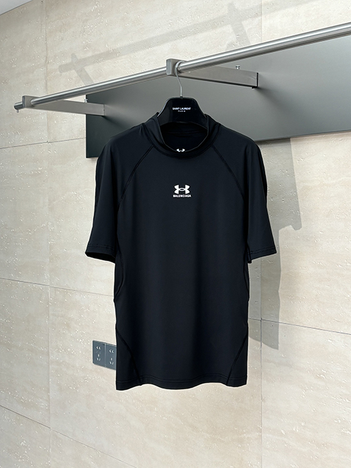 バレンシアガ パリの新しいX UNDコラボレーショントレーニング速乾性シャツ半袖Tシャツ
