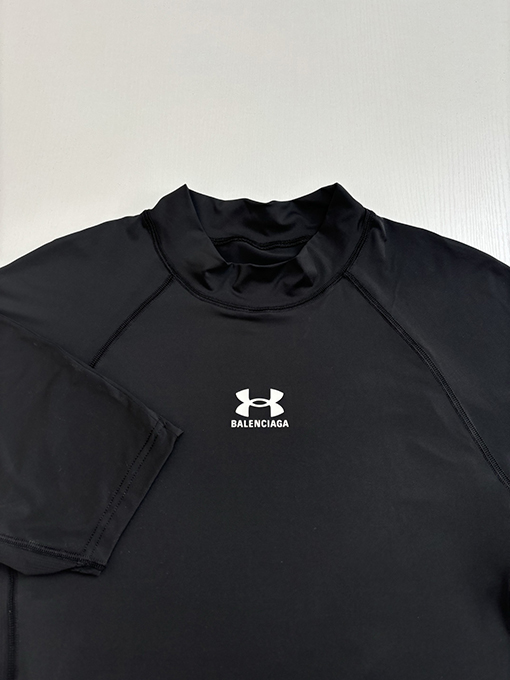 バレンシアガ パリの新しいX UNDコラボレーショントレーニング速乾性シャツ半袖Tシャツ
