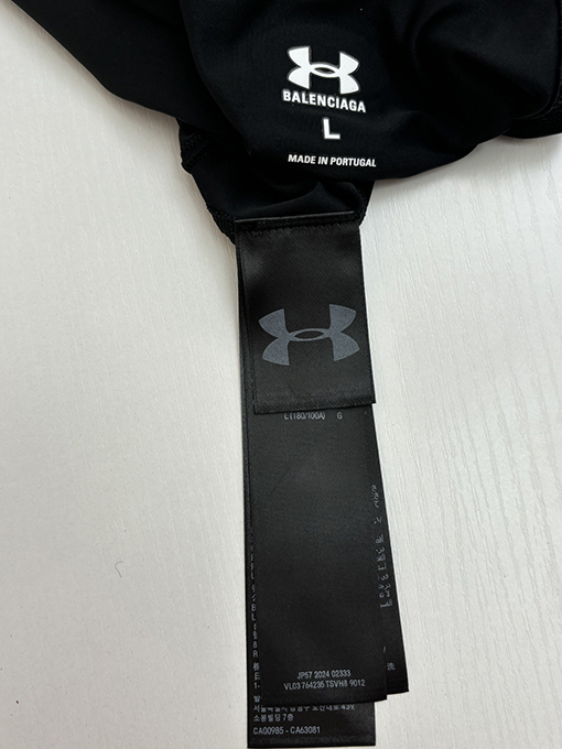 バレンシアガ パリの新しいX UNDコラボレーショントレーニング速乾性シャツ半袖Tシャツ