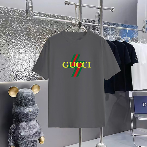 グッチ プリントラウンドネック半袖Tシャツ