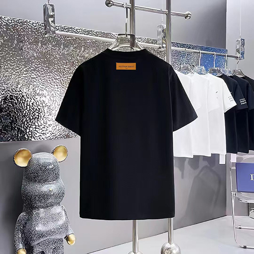ルイヴィトンコピー 新しいプリントラウンドネック半袖Tシャツ