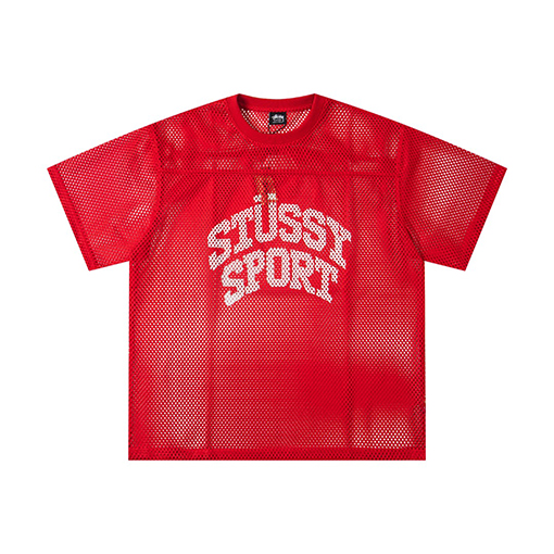 ステューシー スポーツカジュアルジャージアルファベットプリント半袖Tシャツ