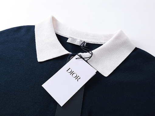 ディオール 新しい Christian Dior Couture スズラン刺繍半袖ポロシャツ