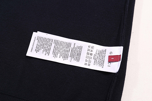 グッチ 新しい襟のロゴが埋め込まれたニット半袖Tシャツ