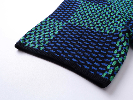 ルイヴィトンコピー 新作 DAMIER チェック柄ジャカードニット半袖Tシャツ