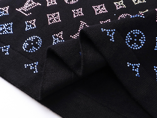 ルイヴィトンスーパーコピー 新しいホットドリルニット半袖Tシャツ