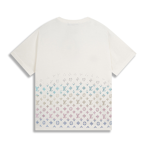 ルイヴィトンスーパーコピー 新しいホットドリルニット半袖Tシャツ