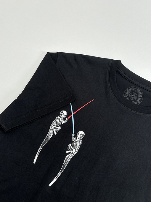 クロムハーツ スターウォーズ限定手作りグループリント半袖Tシャツ