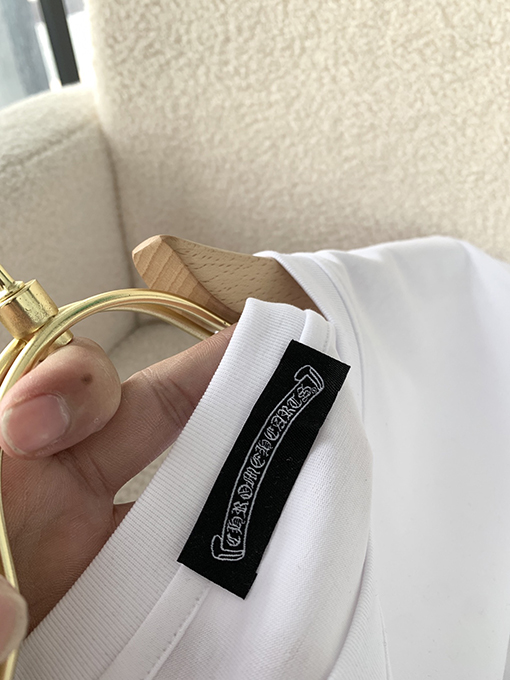 クロムハーツスーパーコピー クラシックロゴプリントラウンドネック半袖Tシャツ