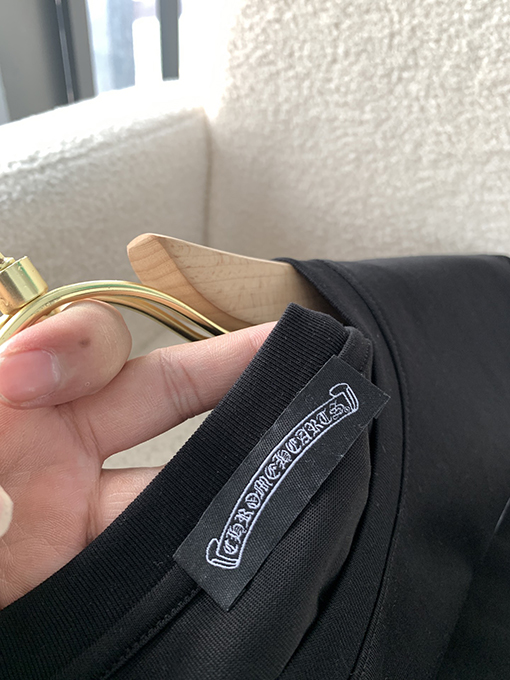 クロムハーツスーパーコピー クラシックロゴプリントラウンドネック半袖Tシャツ