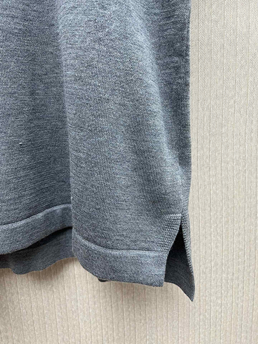 ディオールスーパーコピー 新しいグレーウールニット半袖Tシャツ