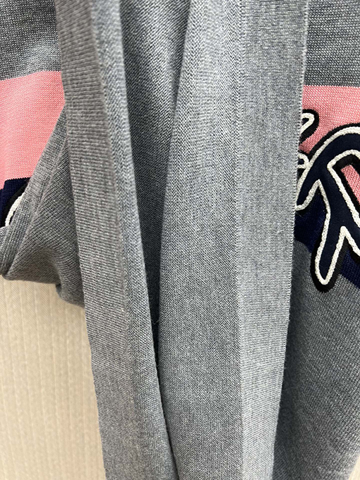 ディオールスーパーコピー 新しいグレーウールニット半袖Tシャツ