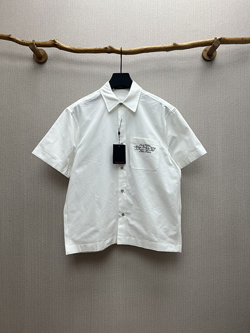 ルイヴィトン 新しい綿の半袖シャツ