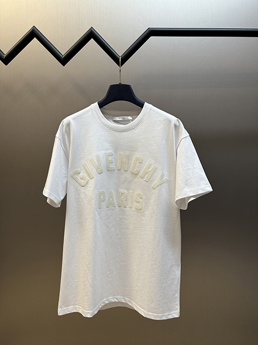 ジバンシイ 人柄パッチアルファベットクルーネック半袖Tシャツ