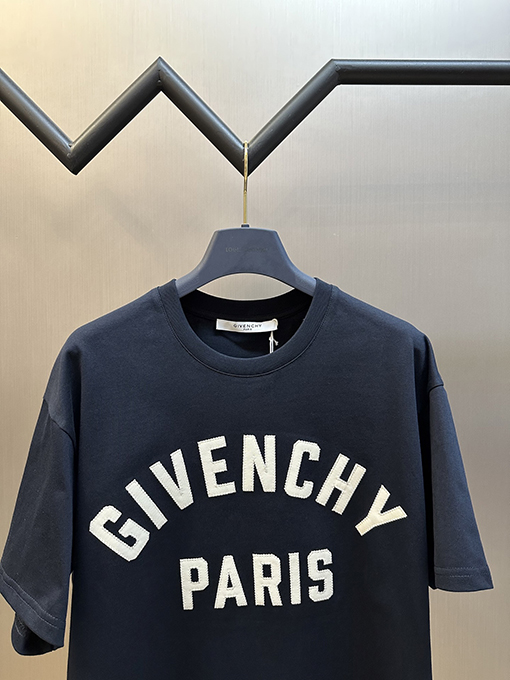 ジバンシイ 人柄パッチアルファベットクルーネック半袖Tシャツ