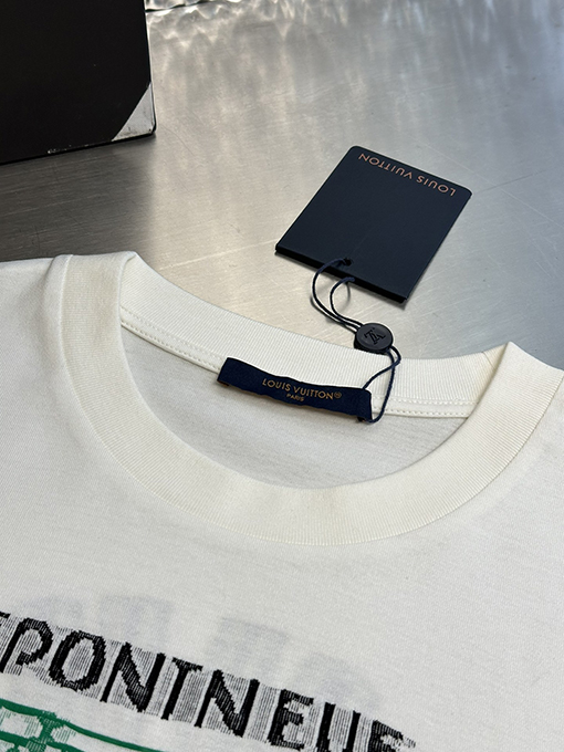 ルイヴィトン 夢の五色フライングラインジャカード半袖Tシャツ