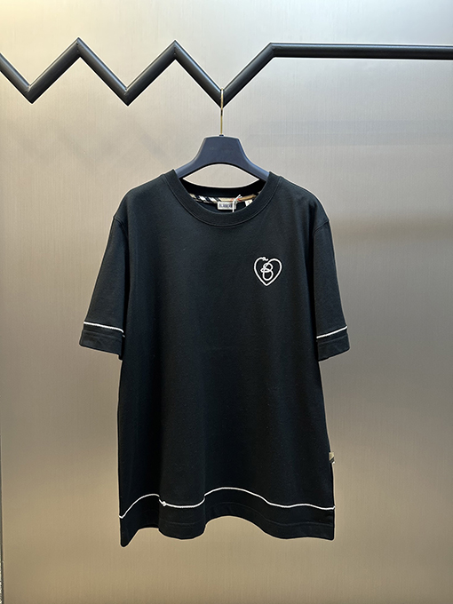 バーバリー 七夕限定ハート結びカップル半袖Tシャツ