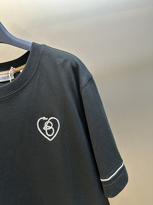 バーバリー 七夕限定ハート結びカップル半袖Tシャツ