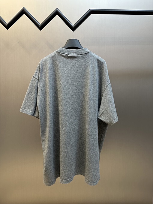 バレンシアガ ファッションアップリケアルファベット刺繍半袖Tシャツ