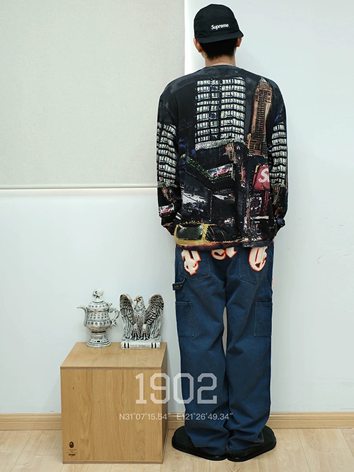 シュプリームコピー SS25 SKYLINE SEQUIN L/S TOP 薄手で快適な長袖シャツ