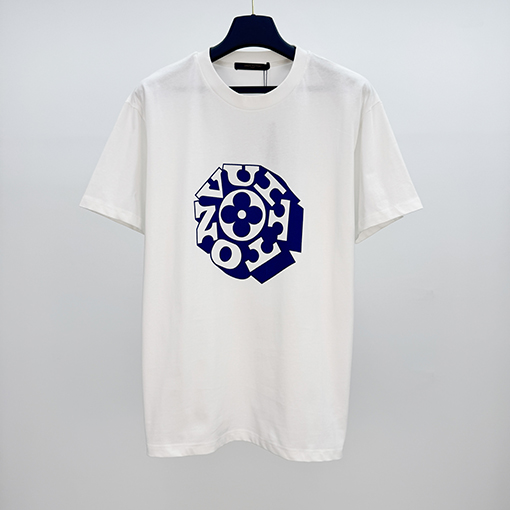 ルイヴィトンコピー アルファベットプリント半袖Tシャツ