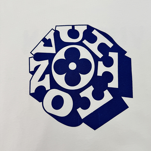 ルイヴィトンコピー アルファベットプリント半袖Tシャツ
