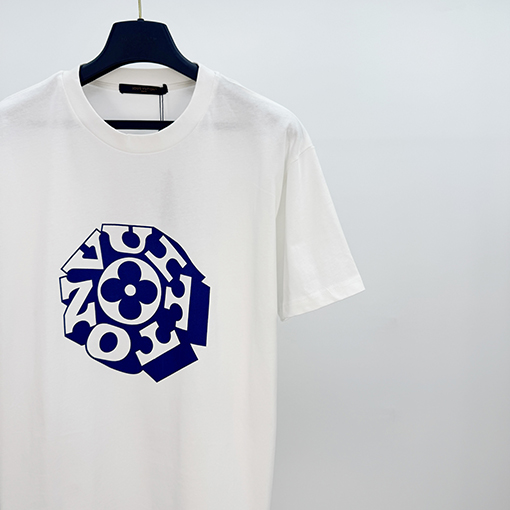 ルイヴィトンコピー アルファベットプリント半袖Tシャツ
