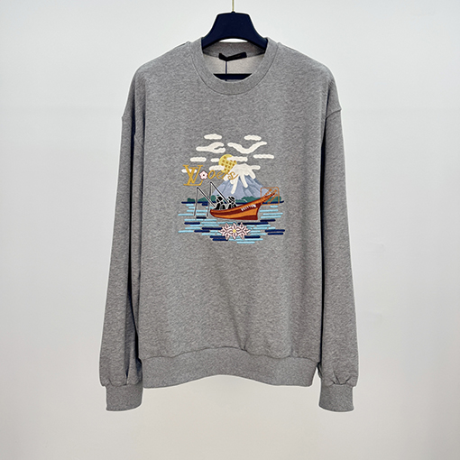 ルイヴィトン ファッション nigo コラボ刺繍パーカー