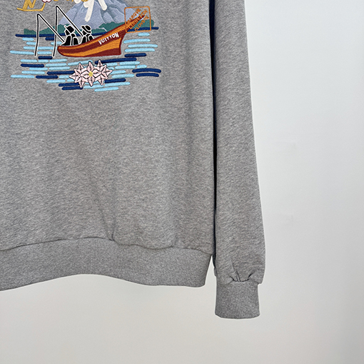 ルイヴィトン ファッション nigo コラボ刺繍パーカー