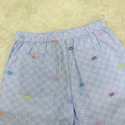 グッチコピー ストライプカラーのダブル G ショーツ