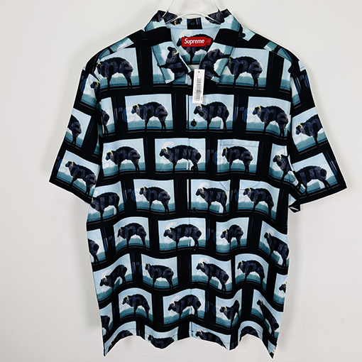 シュプリームコピー DAMIEN HIRST コラボレーションモデルSS 25 SHIRTスクエアアニマルフルプリントアメリカンシャツ