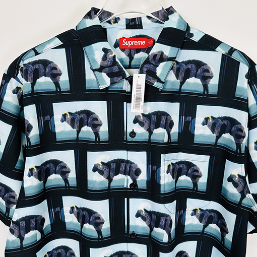 シュプリームコピー DAMIEN HIRST コラボレーションモデルSS 25 SHIRTスクエアアニマルフルプリントアメリカンシャツ