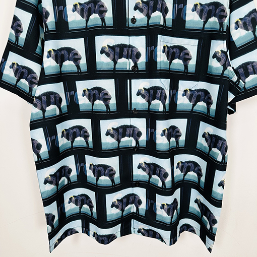 シュプリームコピー DAMIEN HIRST コラボレーションモデルSS 25 SHIRTスクエアアニマルフルプリントアメリカンシャツ