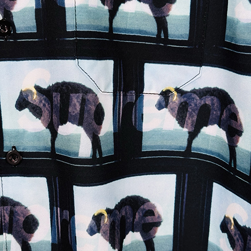 シュプリームコピー DAMIEN HIRST コラボレーションモデルSS 25 SHIRTスクエアアニマルフルプリントアメリカンシャツ