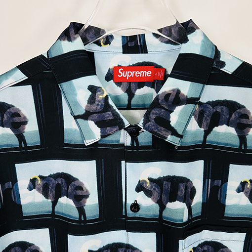 シュプリームコピー DAMIEN HIRST コラボレーションモデルSS 25 SHIRTスクエアアニマルフルプリントアメリカンシャツ