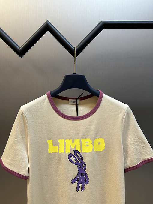 セリーヌ カプセルシリーズうさぎプリント半袖Tシャツ