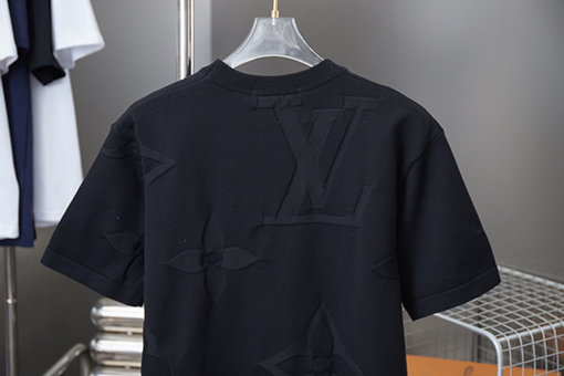 ルイヴィトンスーパーコピー 新しいレンダリング LV ニット半袖Tシャツ