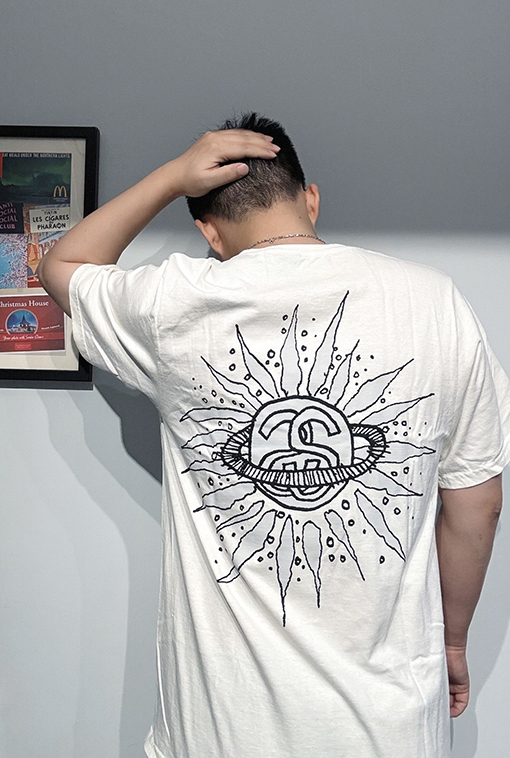 STUSSY SS25 LOOK BEYOND TEE PIGMENT DYED ダブルSサン半袖シャツ