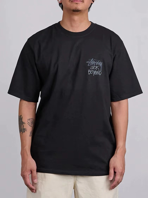 STUSSY SS25 LOOK BEYOND TEE PIGMENT DYED ダブルSサン半袖シャツ