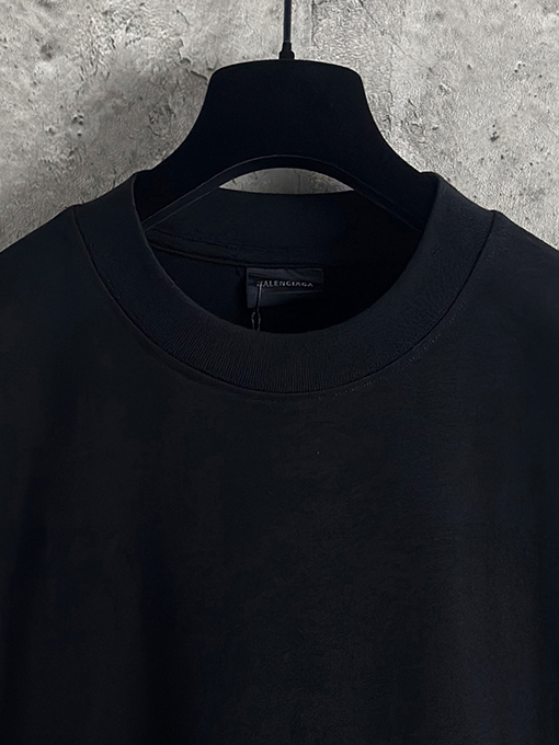 バレンシアガ Balenciaga バックダブルBホットドリル半袖Tシャツ