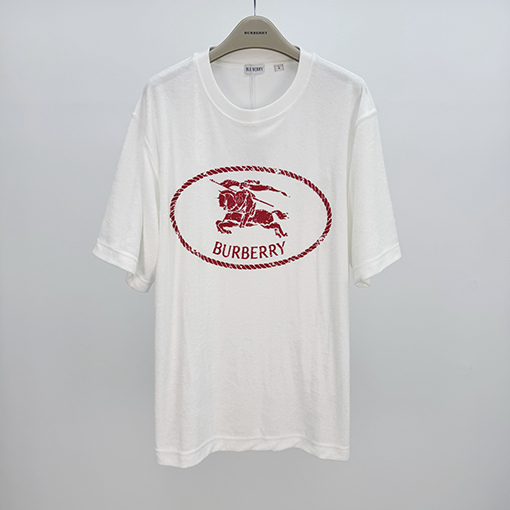 バーバリー 軍馬タオルプリント半袖Tシャツ