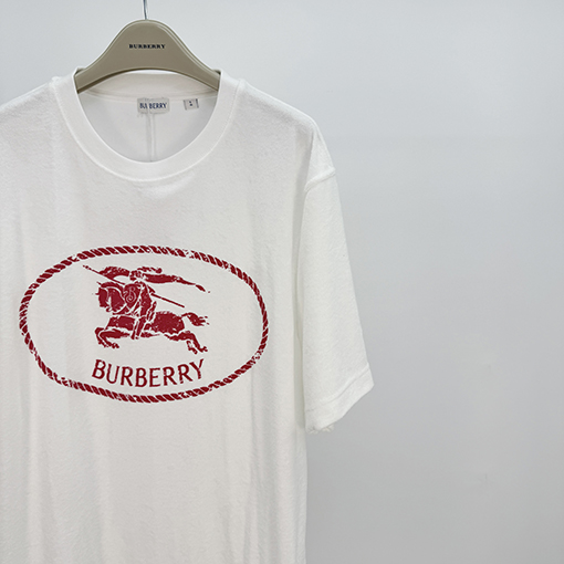 バーバリー 軍馬タオルプリント半袖Tシャツ