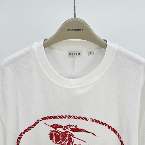 バーバリー 軍馬タオルプリント半袖Tシャツ