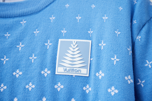 ルイヴィトン ジャカードニット Snowflower 柄半袖Tシャツ