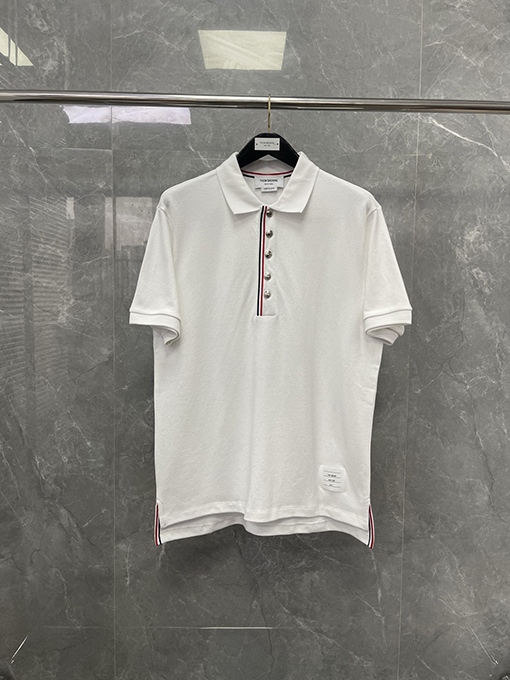 トムブラウンコピーコットンポロTシャツ