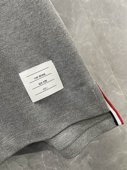 トムブラウンコピーコットンポロTシャツ